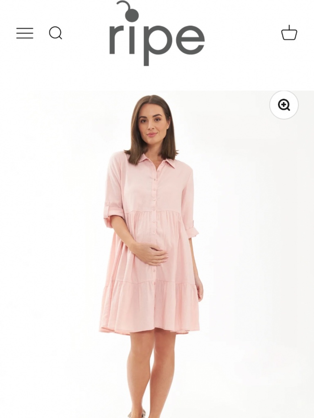 Ripe Maternity light pink dress